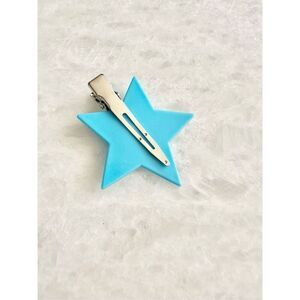 Bright Blue star hair clip ￼